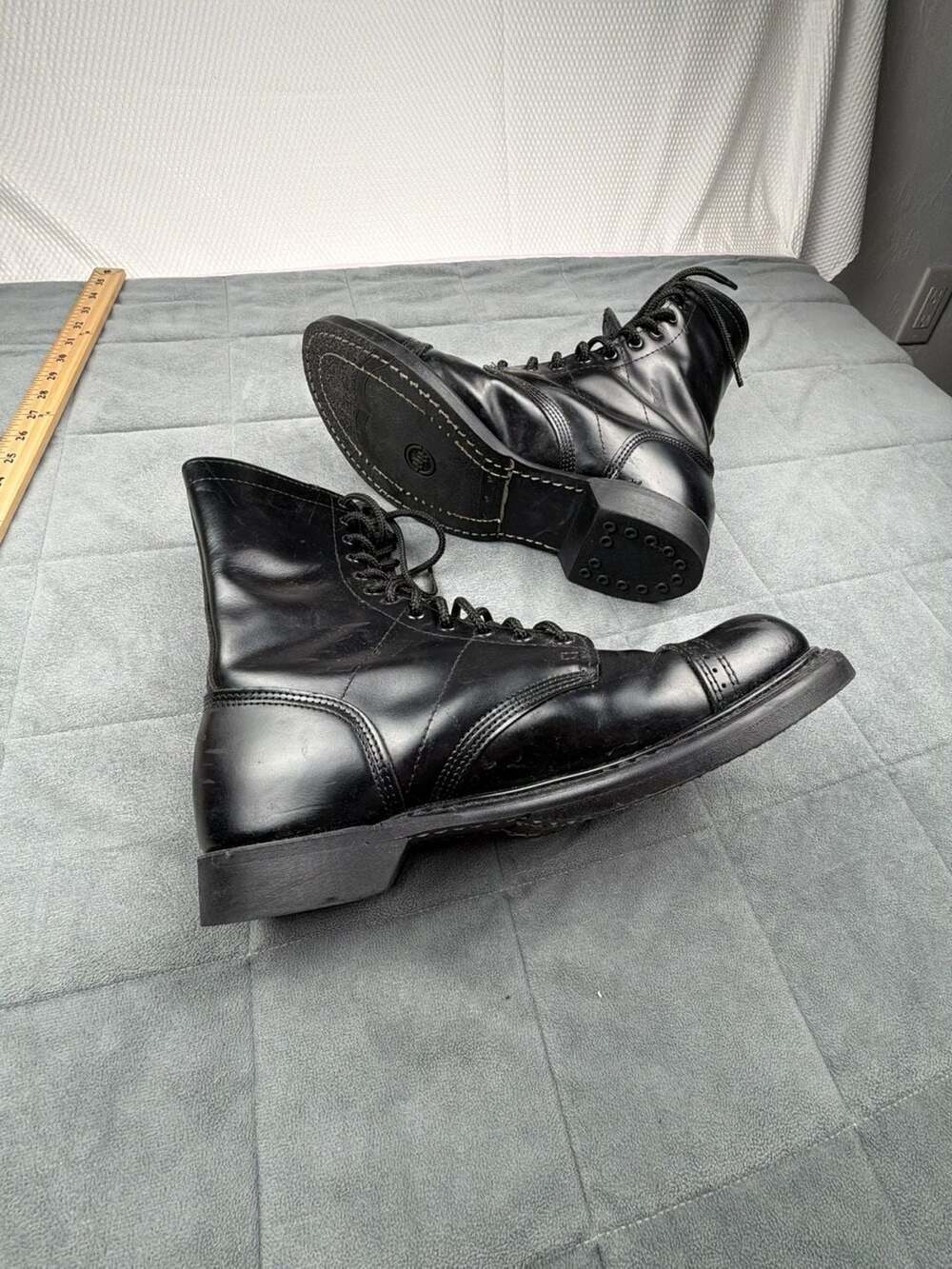 Corcoran 975 Classic Unlined 10 Inch Jump Boots Black Leather Cap Toe H13192